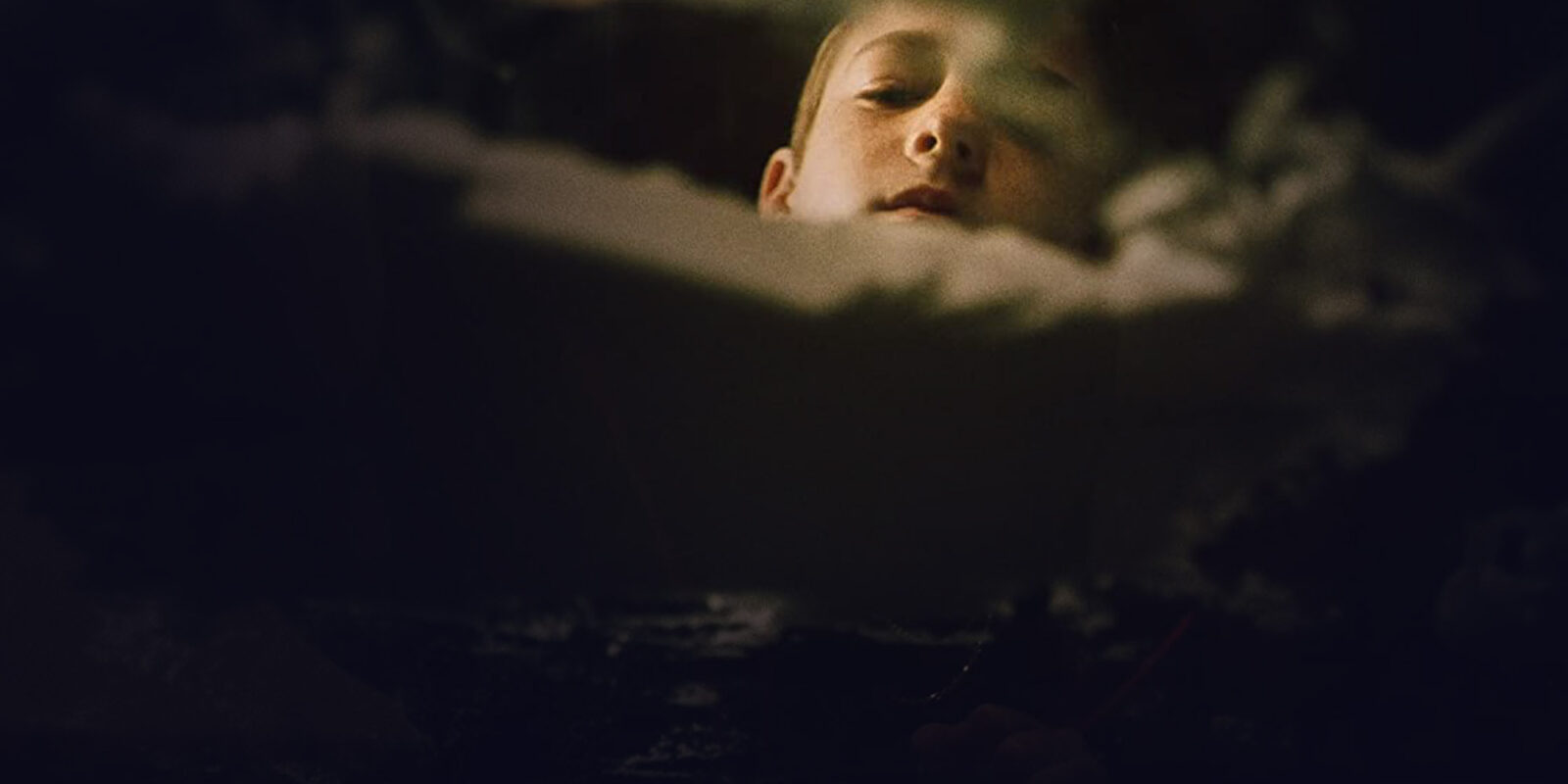 Blurry image of a kid's face