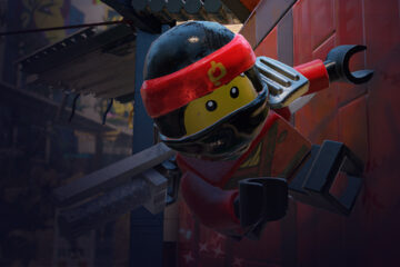 Illustration of ninja lego man